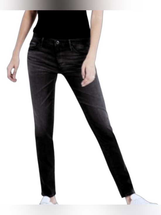 Ag Adriano Goldschmied Denim - Adriano Goldschmied AG The Stilt Cigarette Leg Jeans Faded Black Wash Size 27R